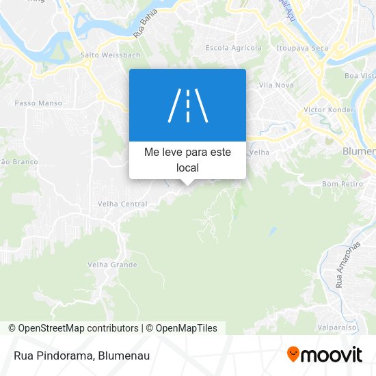 Rua Pindorama mapa