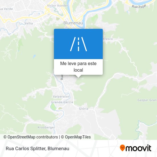 Rua Carlos Splitter mapa