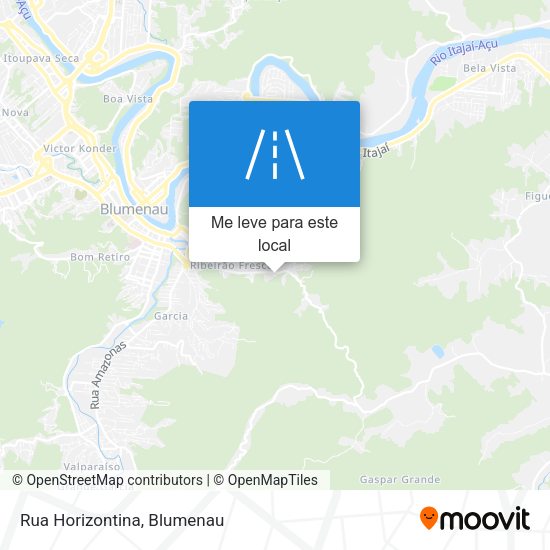 Rua Horizontina mapa