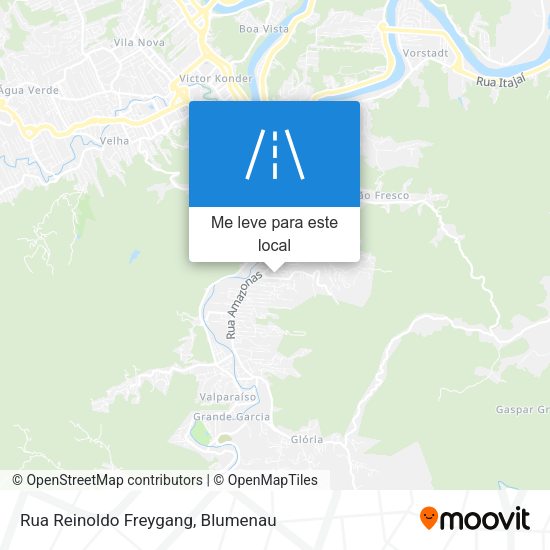 Rua Reinoldo Freygang mapa