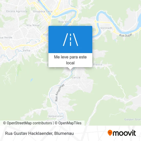 Rua Gustav Hacklaender mapa