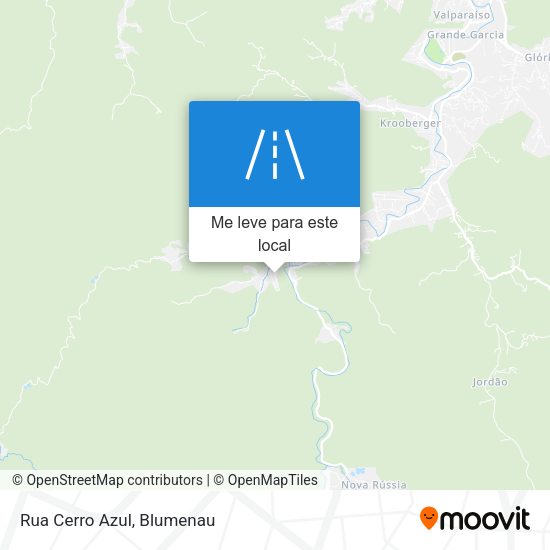 Rua Cerro Azul mapa