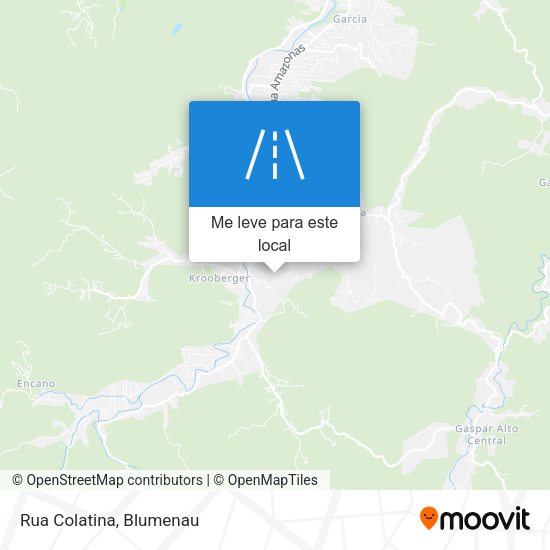 Rua Colatina mapa
