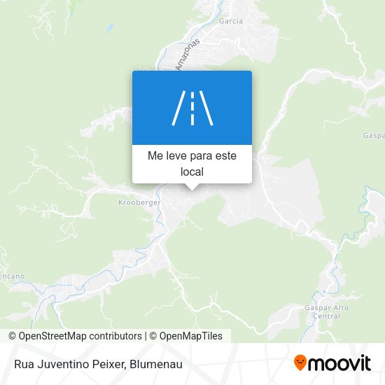 Rua Juventino Peixer mapa