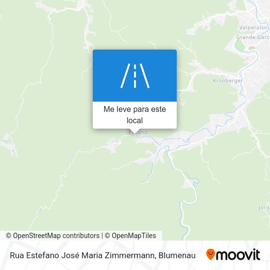 Rua Estefano José Maria Zimmermann mapa
