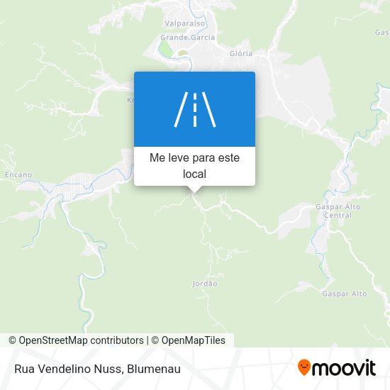 Rua Vendelino Nuss mapa
