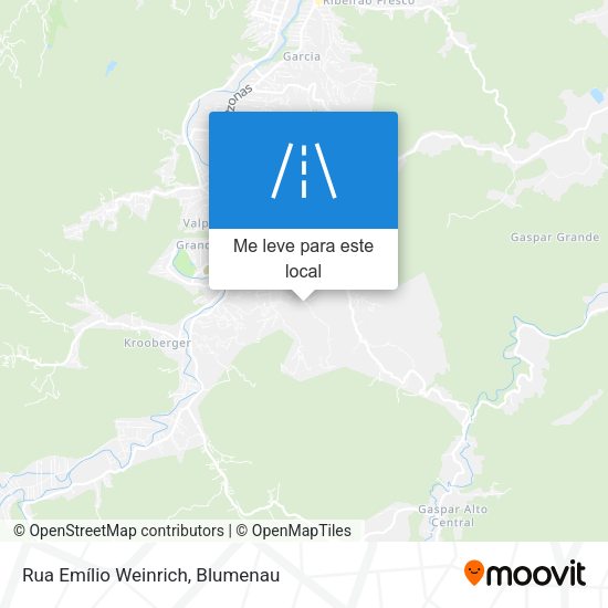 Rua Emílio Weinrich mapa