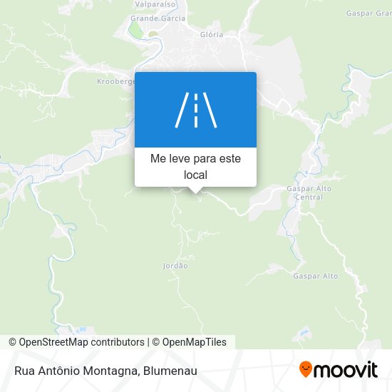 Rua Antônio Montagna mapa