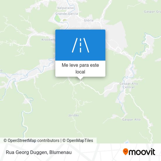 Rua Georg Duggen mapa