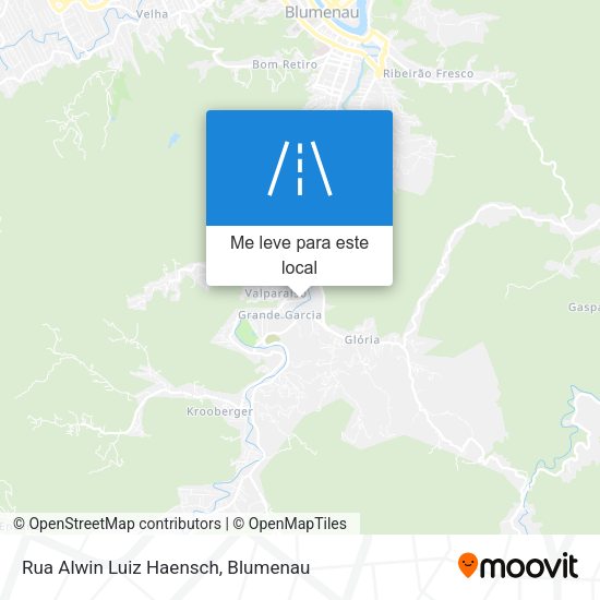 Rua Alwin Luiz Haensch mapa