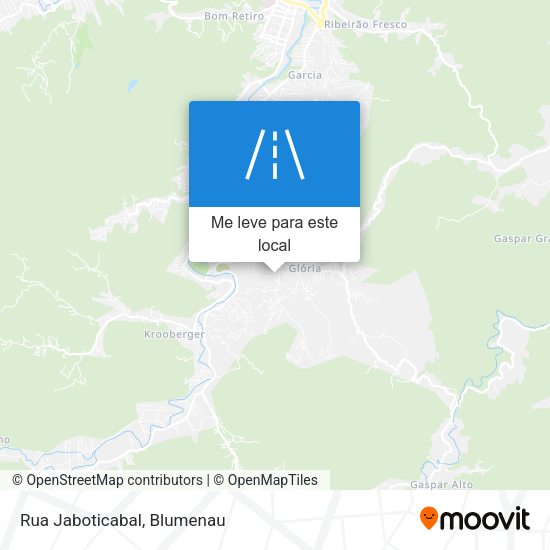 Rua Jaboticabal mapa
