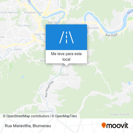 Rua Maravilha mapa
