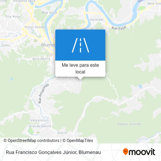 Rua Francisco Gonçalves Júnior mapa
