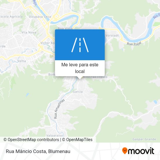 Rua Mâncio Costa mapa