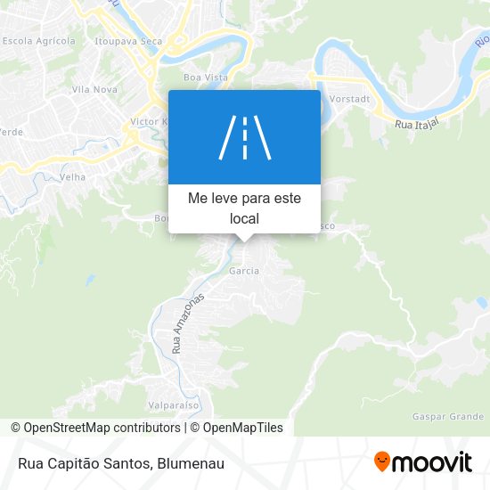 Rua Capitão Santos mapa