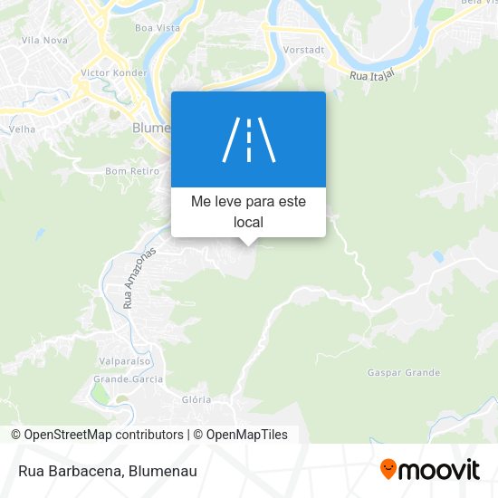 Rua Barbacena mapa