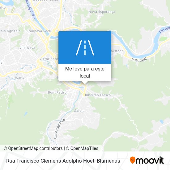 Rua Francisco Clemens Adolpho Hoet mapa
