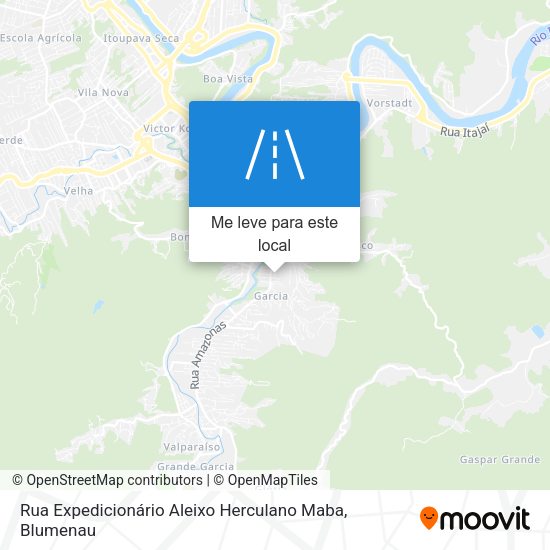 Rua Expedicionário Aleixo Herculano Maba mapa