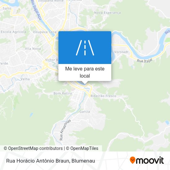 Rua Horácio Antônio Braun mapa