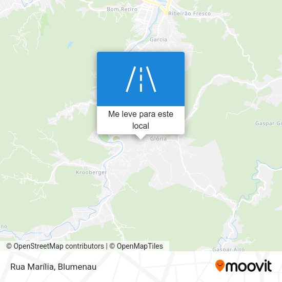 Rua Marília mapa