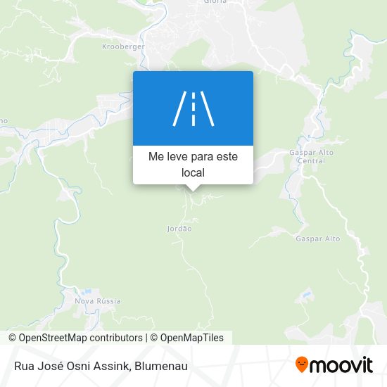 Rua José Osni Assink mapa