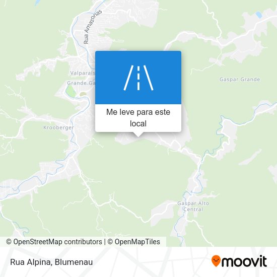 Rua Alpina mapa
