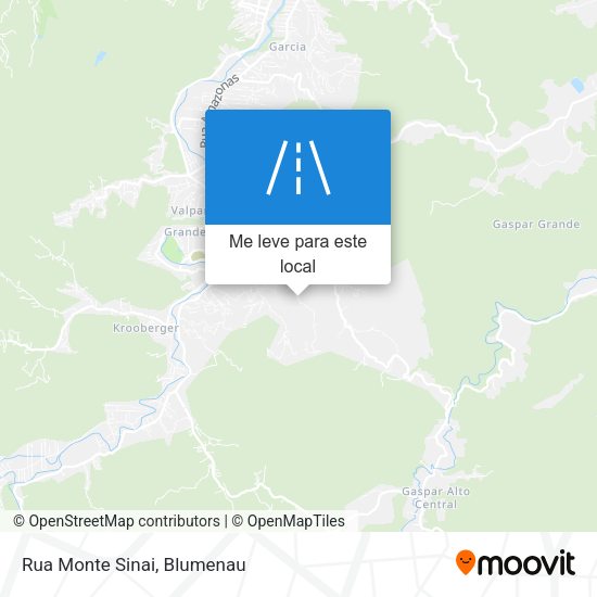 Rua Monte Sinai mapa