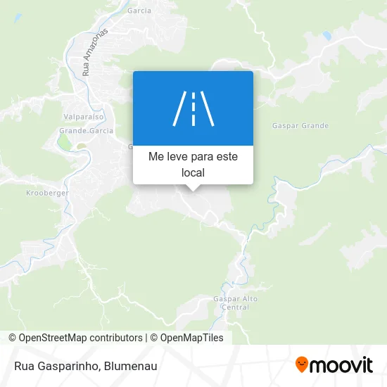 Rua Gasparinho mapa