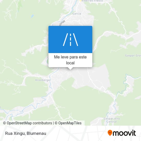 Rua Xingu mapa