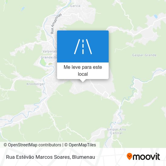 Rua Estêvão Marcos Soares mapa