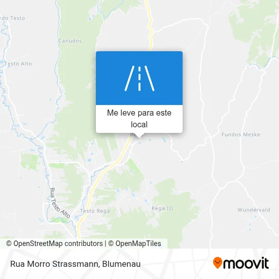 Rua Morro Strassmann mapa