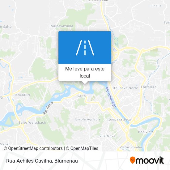 Rua Achiles Cavilha mapa