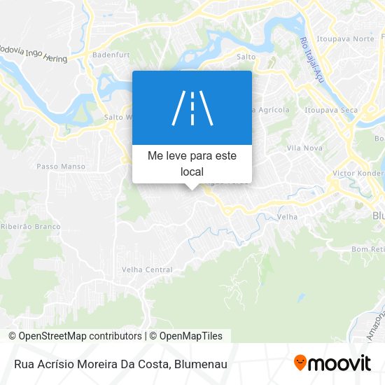 Rua Acrísio Moreira Da Costa mapa