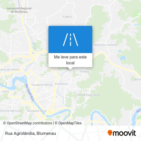 Rua Agrolândia mapa