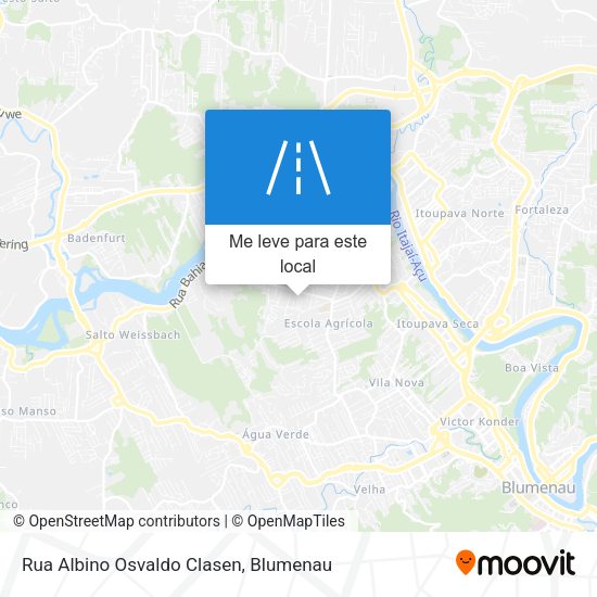 Rua Albino Osvaldo Clasen mapa