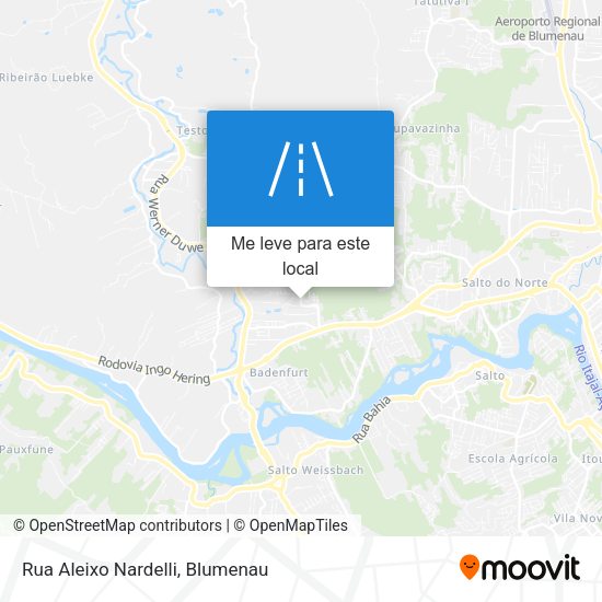 Rua Aleixo Nardelli mapa