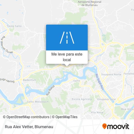 Rua Alex Vetter mapa