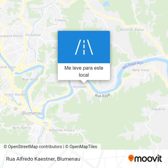 Rua Alfredo Kaestner mapa