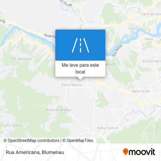 Rua Americana mapa