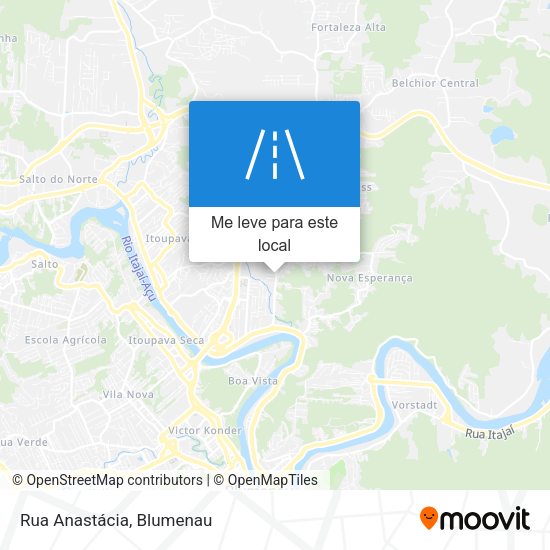 Rua Anastácia mapa