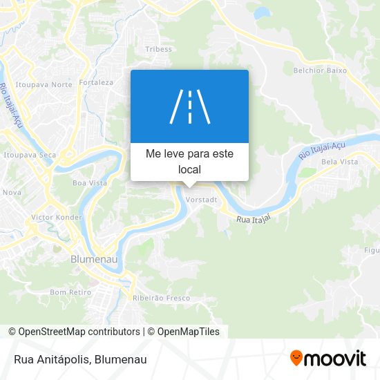 Rua Anitápolis mapa