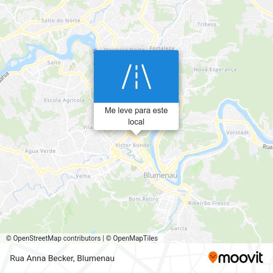 Rua Anna Becker mapa