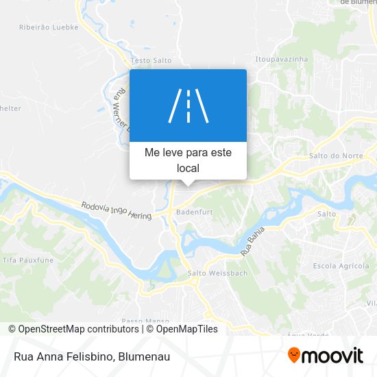 Rua Anna Felisbino mapa