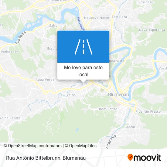 Rua Antônio Bittelbrunn mapa