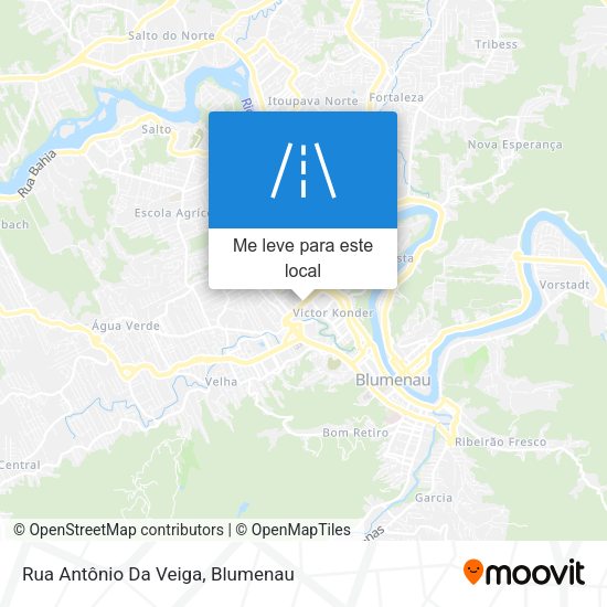 Rua Antônio Da Veiga mapa