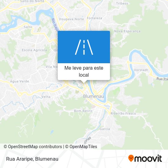 Rua Araripe mapa