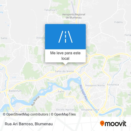 Rua Ari Barroso mapa