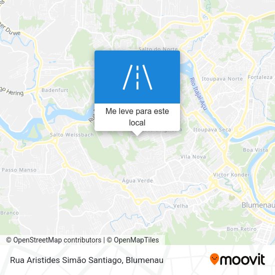 Rua Aristides Simão Santiago mapa