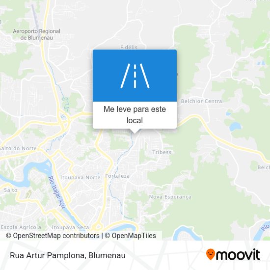 Rua Artur Pamplona mapa