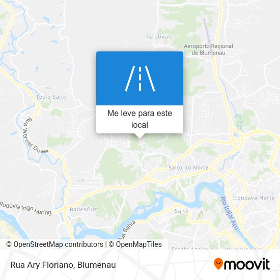 Rua Ary Floriano mapa